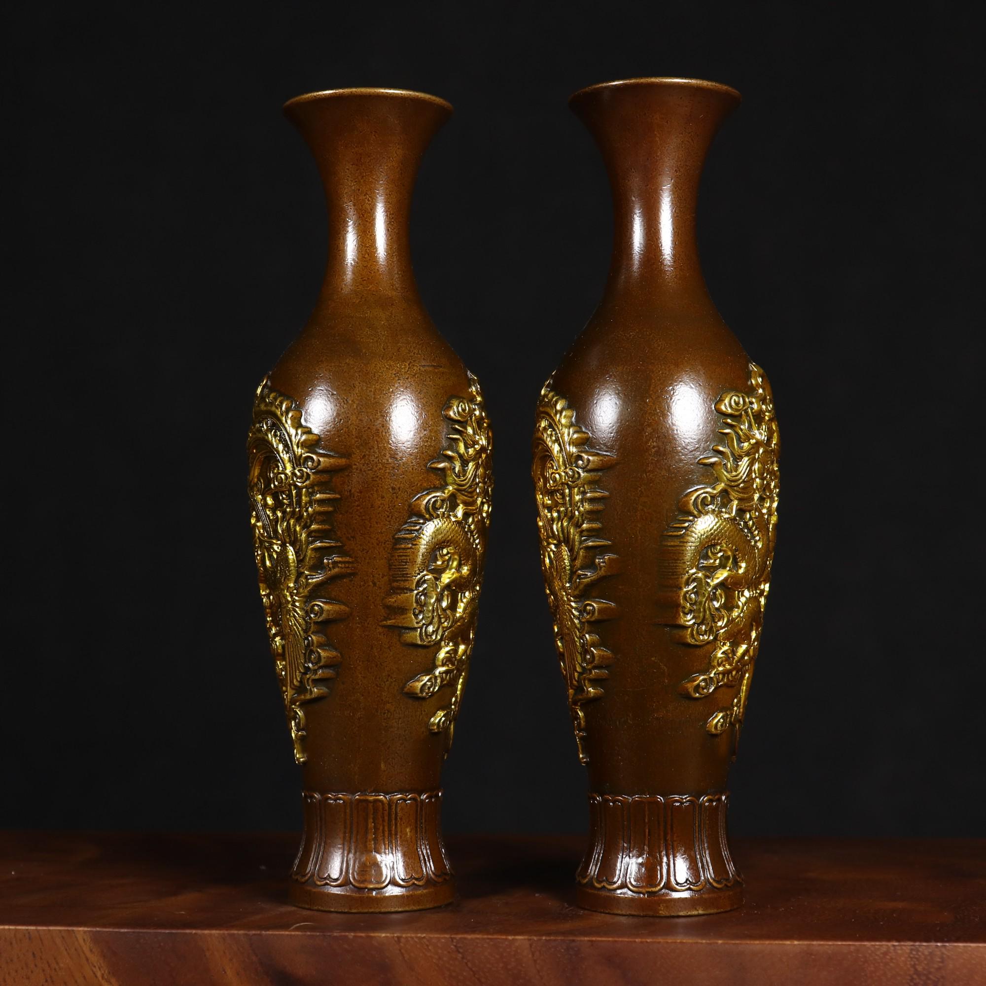 花瓶 銅製 龍模様 花瓶 銅製 龍模様 花瓶 銅製 龍模様 2025年最新】銅