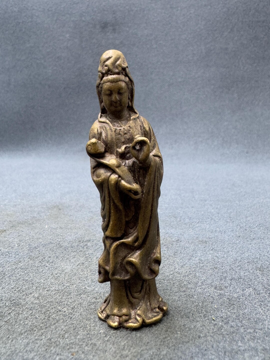 Chinese Buddhism Bronze Ruyi Guanyin Statue Collection Artwork - Etsy