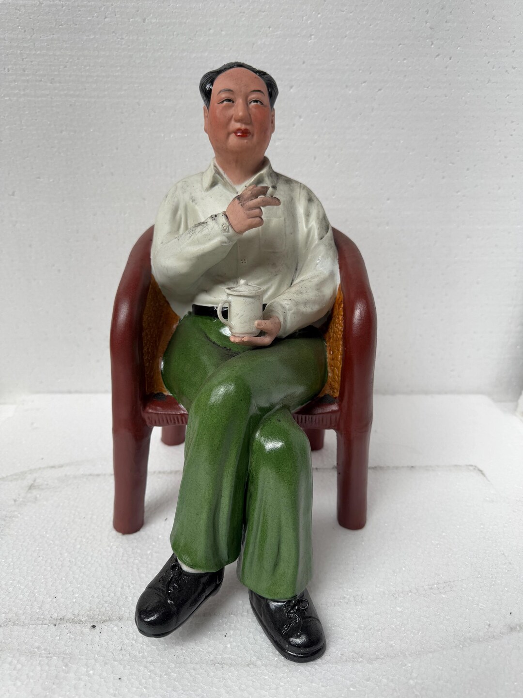 Art Collection Chinese Cultural Revolution Chairman MAO Porcelain ...
