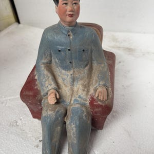 Chinese Art collection Cultural Revolution Chairman MAO Porcelain statue