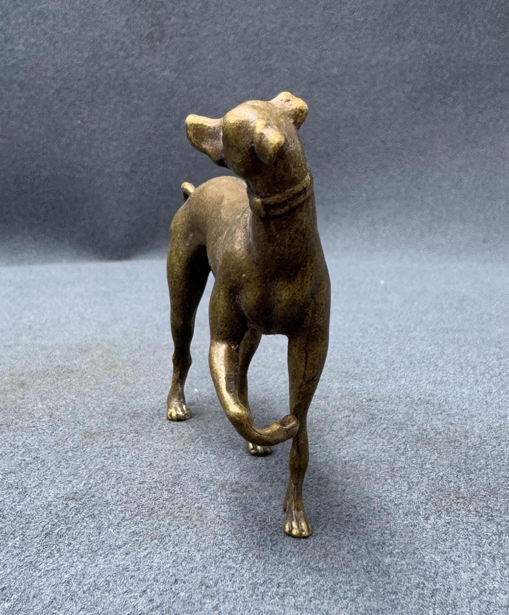 中国製真鍮製犬像：干支動物の置物 - Etsy 日本