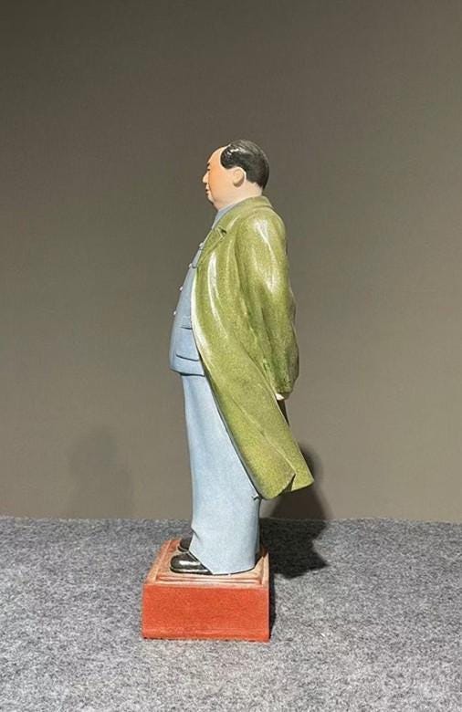 中国美術コレクション 磁器製毛沢東像 - Etsy 日本