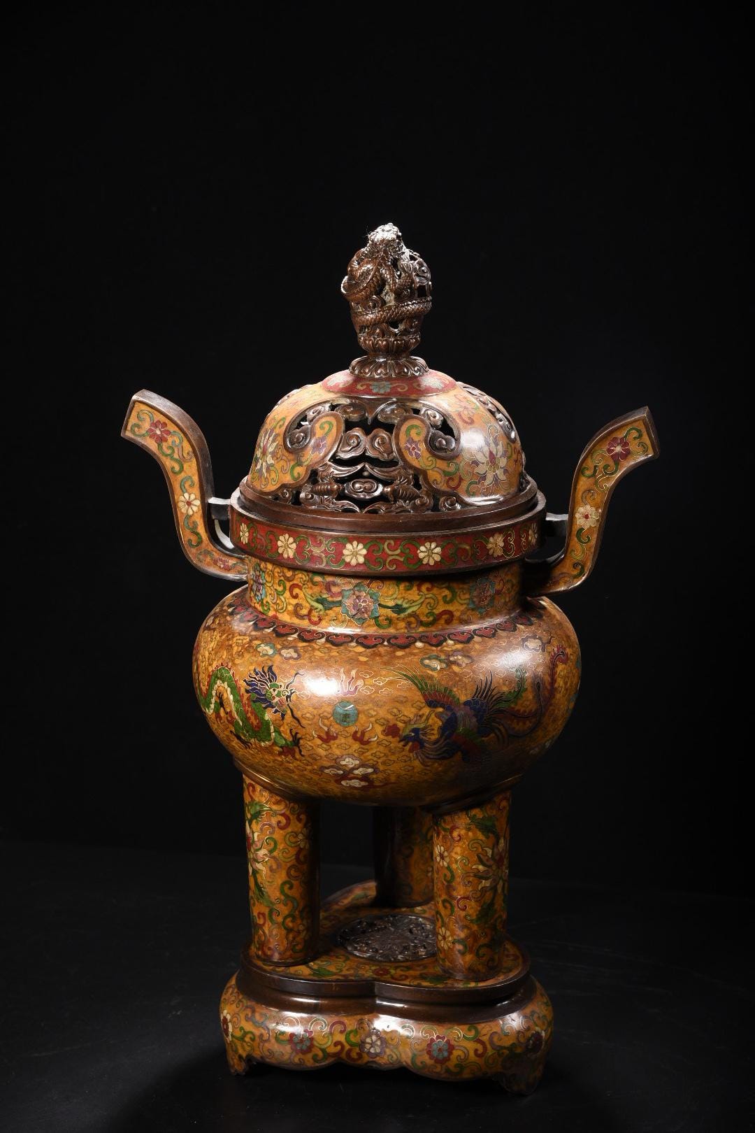 中国美術 七宝 香炉 DT314 中国美術 七宝 香炉 DT314 中国美術 七宝