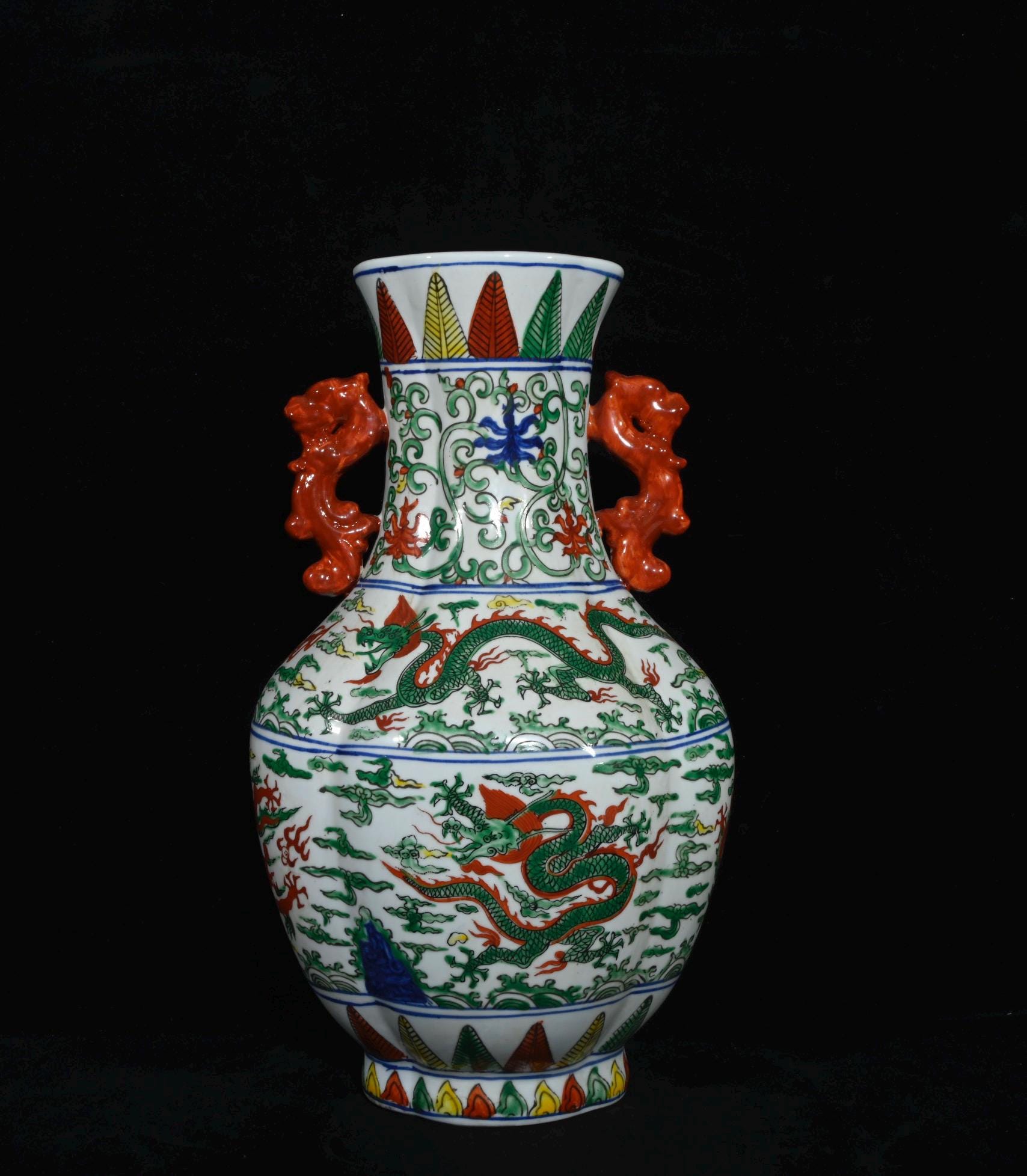 ♦中国陶磁 華栄堂製 粉彩花鳥紋様壺 瓶 花瓶 コレクション 骨董品アンティーク fit=scale-down,w=1200