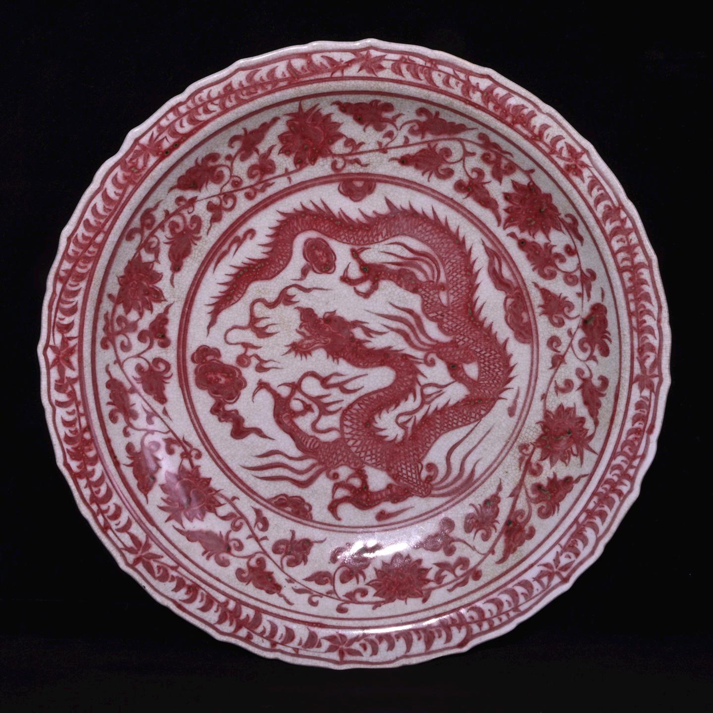 Antique Red Plates - Etsy