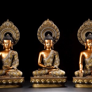 仏像 3体セット 金属製 アンティーク 真鍮？ 現在、この商品の在庫はありません - Etsy