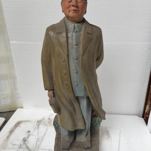Chinese Art collection Cultural Revolution Chairman MAO Porcelain statue