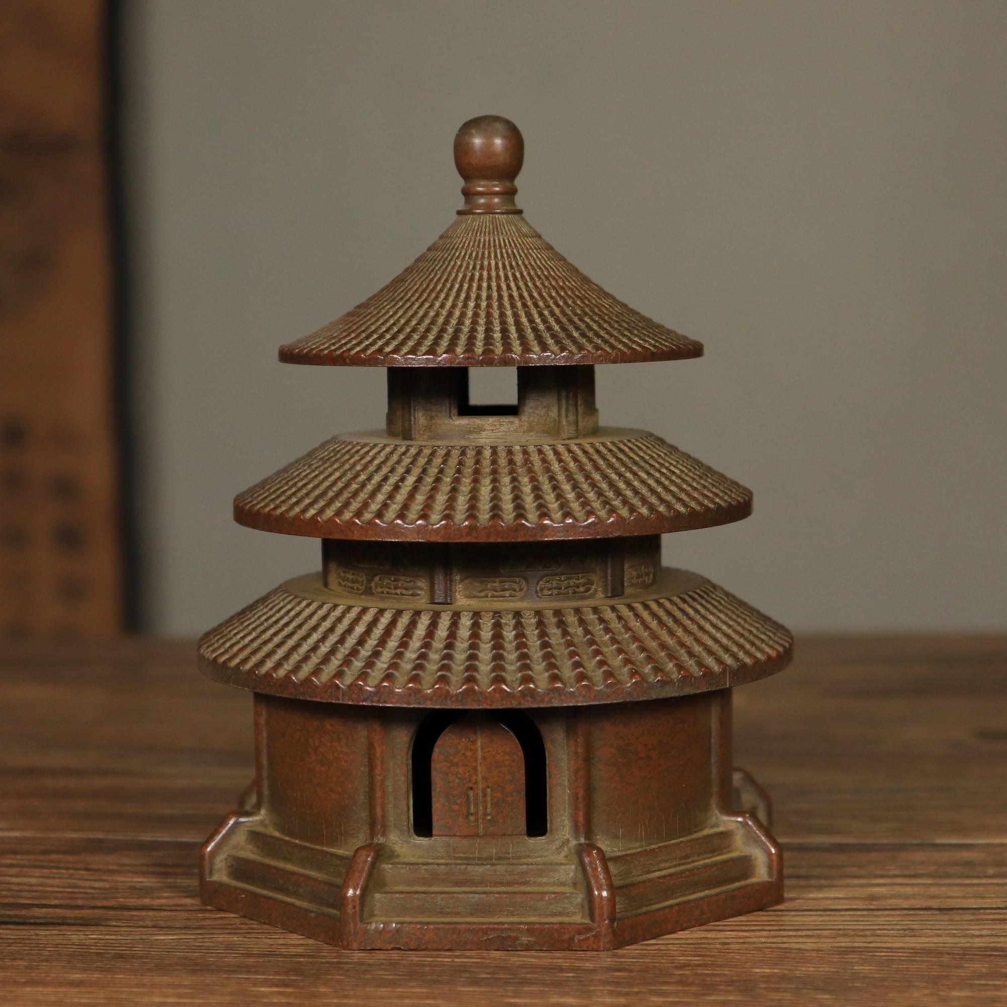 中国のアンティーク青銅香炉：天壇塔香炉 - Etsy 日本