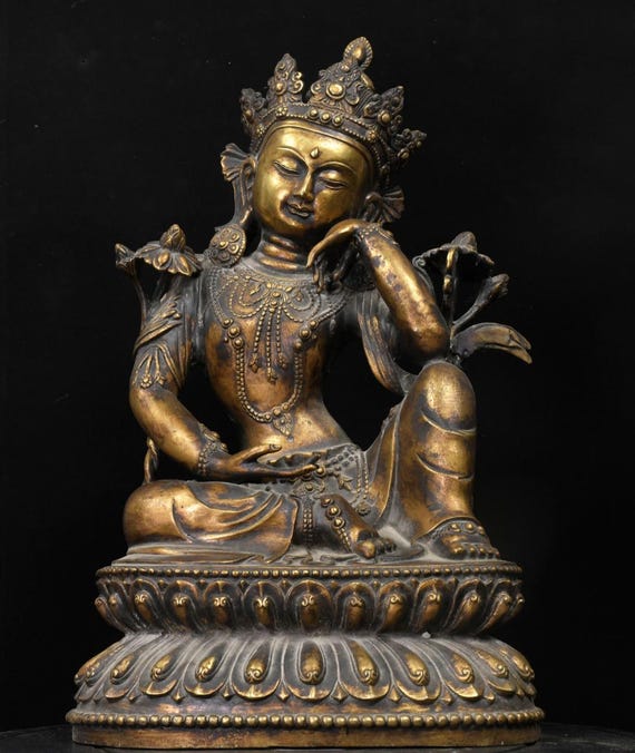 Gilt Bronze Nepalese Buddha - Ca 1910 Gilt Bronze Nepalese Buddha - Ca 1910