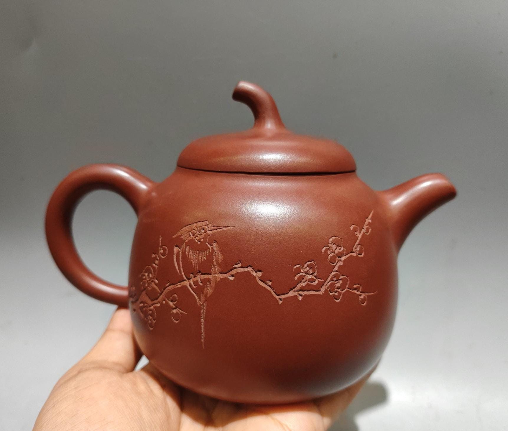 shiiz様 Vintage Yixing Zisha Teapot: Handmade Shizi Red Clay Teaware