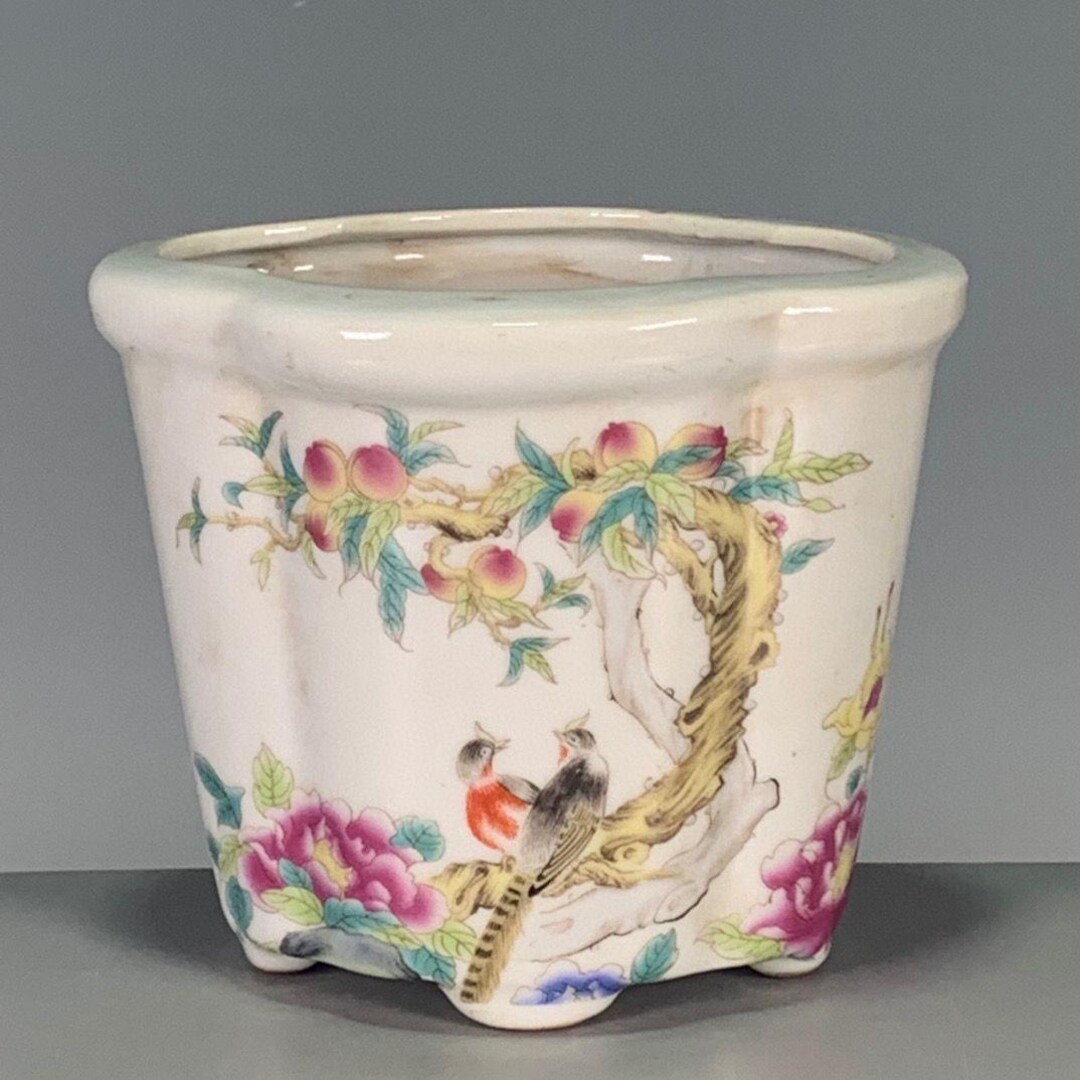 Chinese Pot Patterns Chinese Antique Porcelain Flower Pot Decoration With Flowers, Birds ...