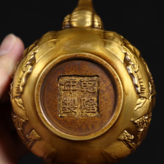 アンティーク銅製龍口鶴模様ワインポットティーポット - Etsy 日本