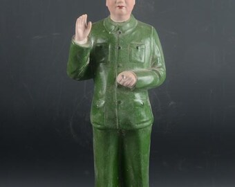 毛沢東主席フィギュア 中国文化大革命 アンティーク 置物Mao Tse-tung Amazon.co.jp: YUNHAO 大型 中国 毛沢東 会長官 毛沢山の像