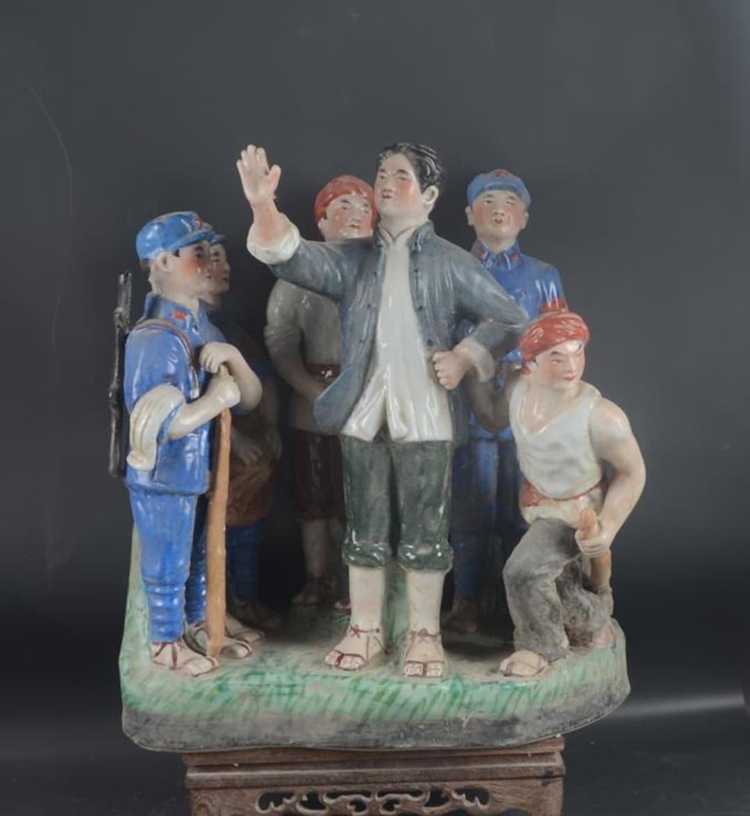 Chinese Art Collection Porcelain Character Story Statue - Etsy