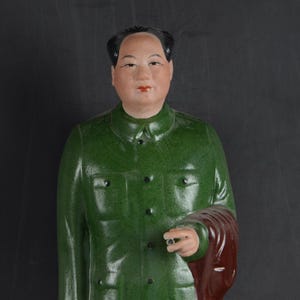 Chinese Art collection Cultural Revolution Porcelain Mao Chairman statue