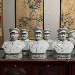 Set of 10 Cultural Revolution Porcelain Figurines – Rare Propaganda Art Collection