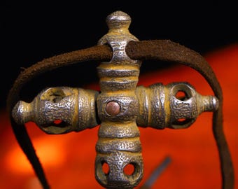 アンティークチベット青銅金剛杵：仏教のお守り、瞑想の道具 - Etsy 日本