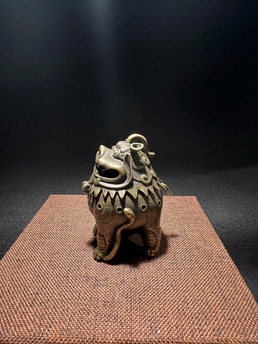 中国アンティーク銅製風水財運招福獣PI Xiu香炉 - Etsy 日本