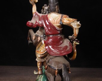 アンティークの石湾陶器製富貴神馬置物：風水装飾 - Etsy 日本