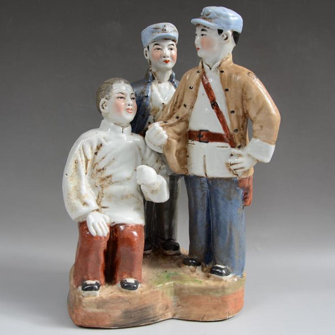 Chinese Cultural Revolution Art Collection Porcelain Character Story ...