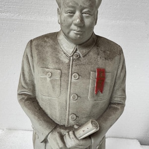 Chinese Cultural Revolution period Chairman MAO White Porcelain Mao Zedong statue