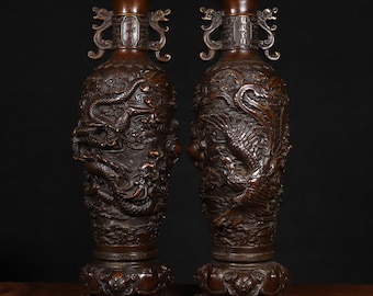 明宣徳様式磁器蓋壺：青白魚蓮文 - Etsy 日本