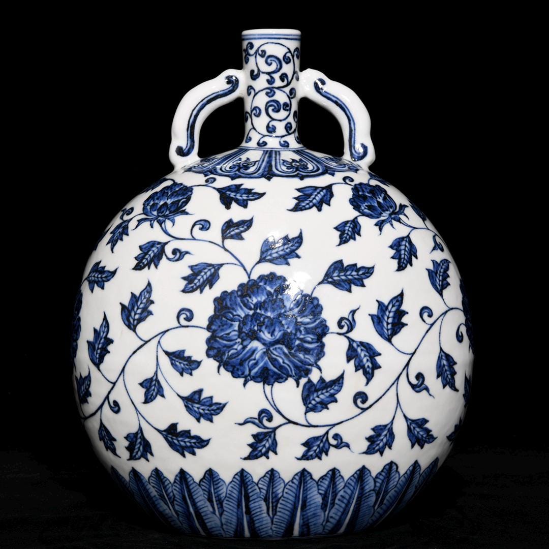 明代青白磁毫胡花瓶：花の室内装飾 - Etsy 日本