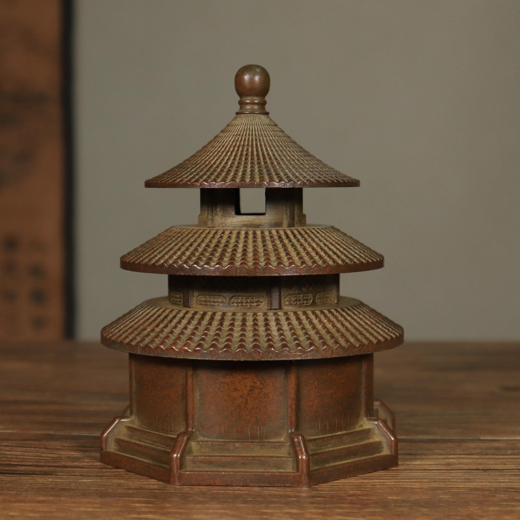 中国のアンティーク青銅香炉：天壇塔香炉 - Etsy 日本