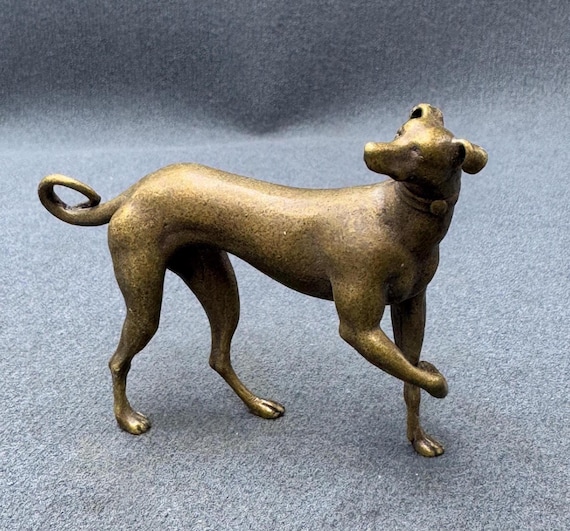 中国製真鍮製犬像：干支動物の置物 - Etsy 日本