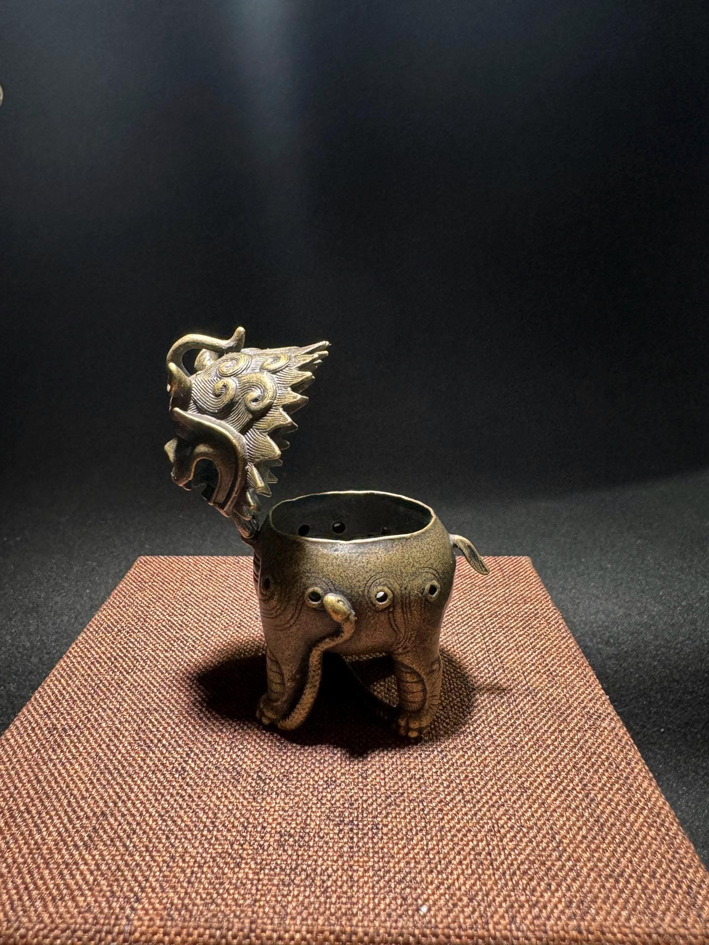 中国アンティーク銅製風水財運招福獣PI Xiu香炉 - Etsy 日本