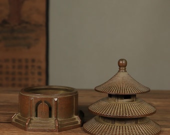 中国のアンティーク青銅香炉：天壇塔香炉 - Etsy 日本