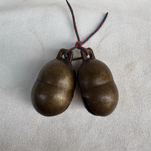 Vintage Brass Tibetan Bells: Handmade Copper Meditation Bells