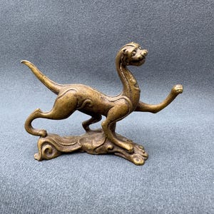 Chinese collection of copper dragon pen holder boutique hand-made