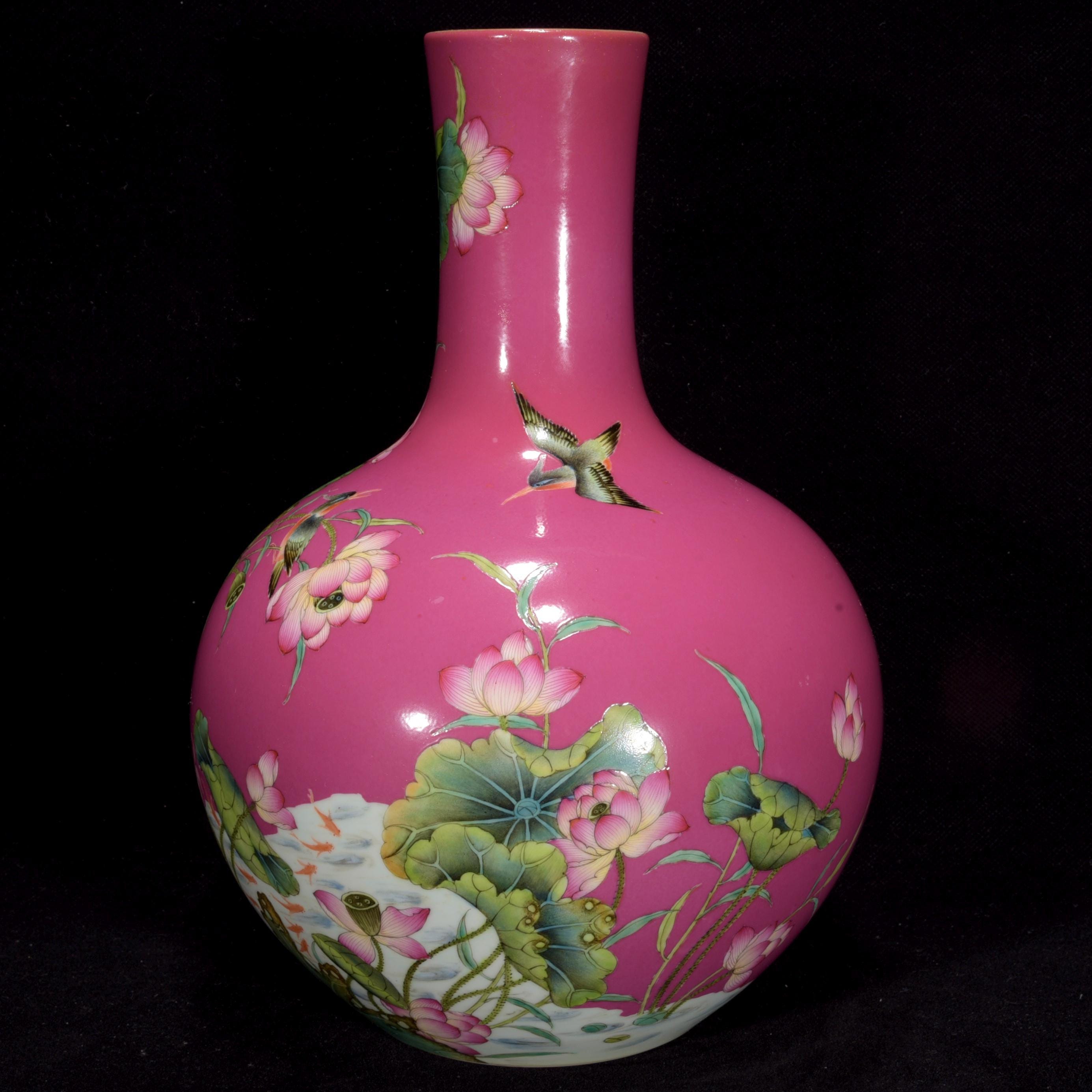 ‼️リサイクルFORT‼️本日買取3/20②‼️珍しいピンクの花に鳥図‼️深川製で花瓶‼️ リサイクルFORT‼️本日買取3/20②‼️珍しいピンクの花に鳥図‼️