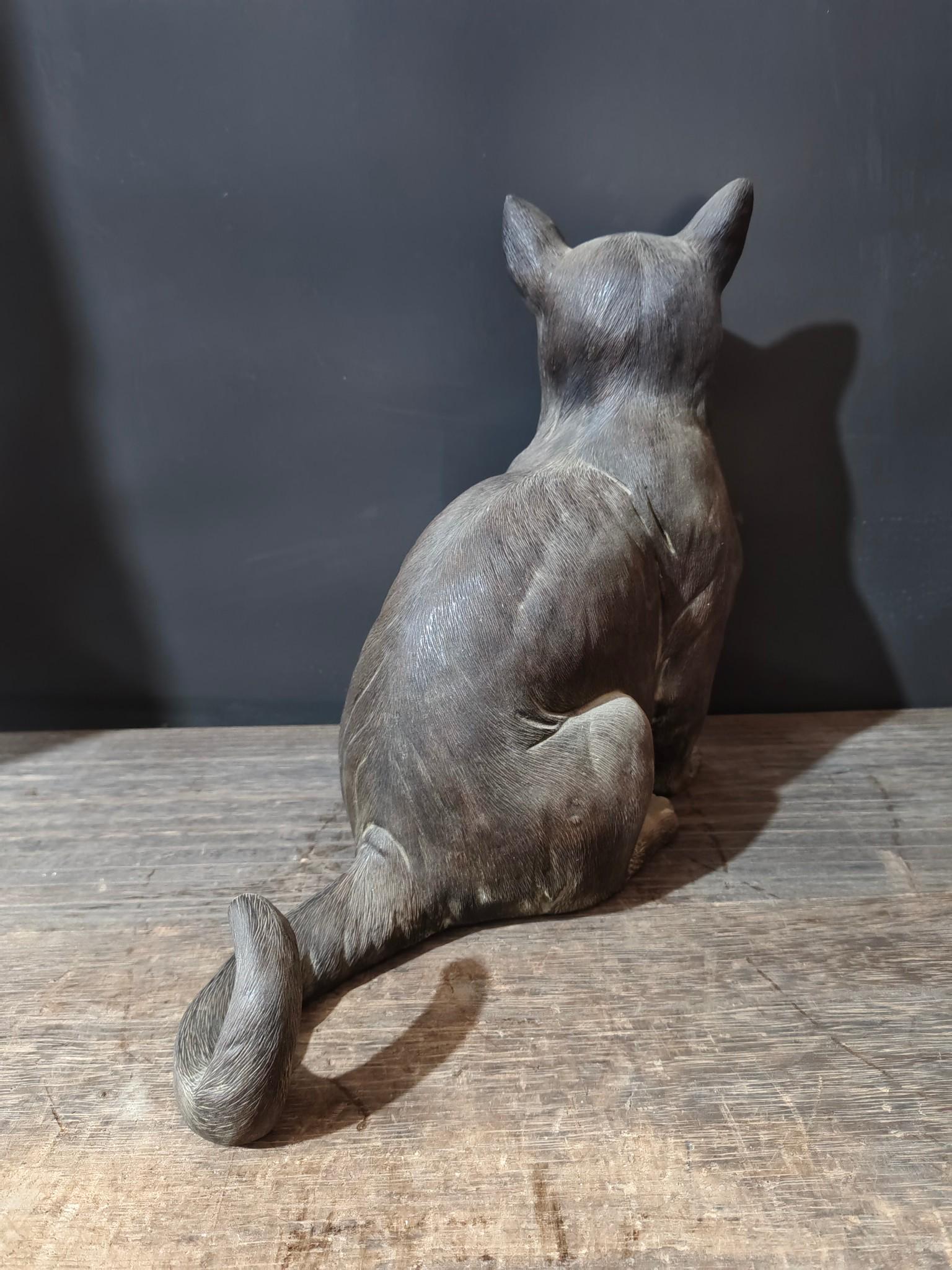 石湾陶器の猫の置物：ヴィンテージの中国陶器彫刻 - Etsy 日本
