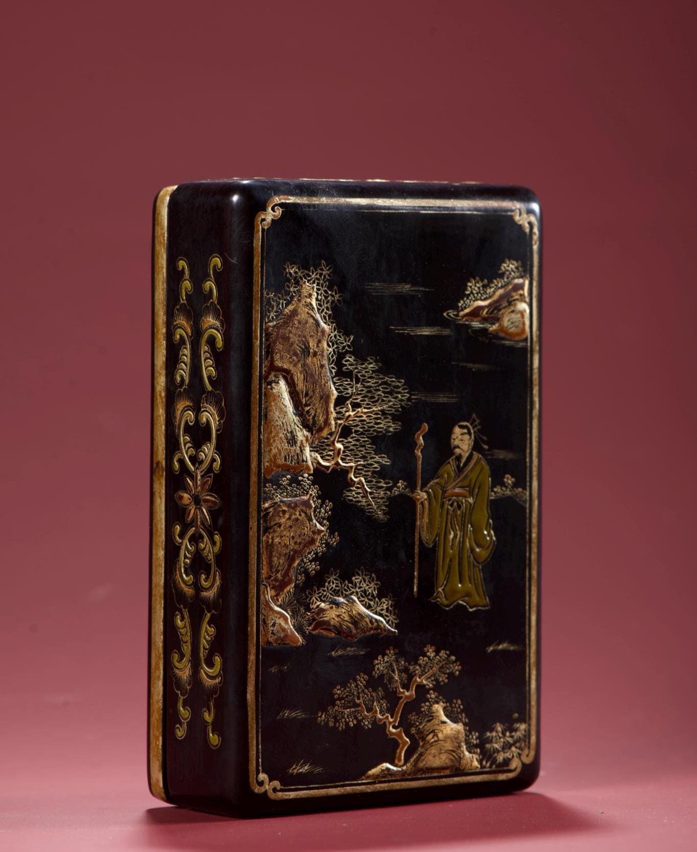 Japanese Chinese Lacquered Basket Box - Etsy