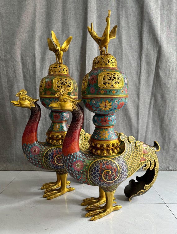 中国景泰蓝 マルチカラーエナメルコレクターズアンティーク装飾 中国景泰蓝 マルチカラーエナメルコレクターズアンティーク装飾 景泰蓝