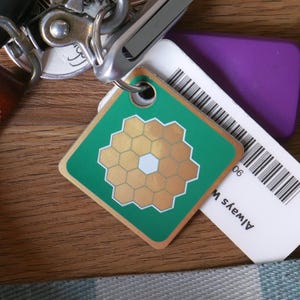 James Webb Space Telescope | PCB Keychain | Double Sided | PCB Art | 1.5x1.5 in.