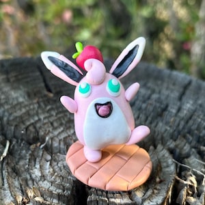 PMD | Guildmaster Wigglytuff and Perfect Apple Polymer Clay Sculpture Figurine