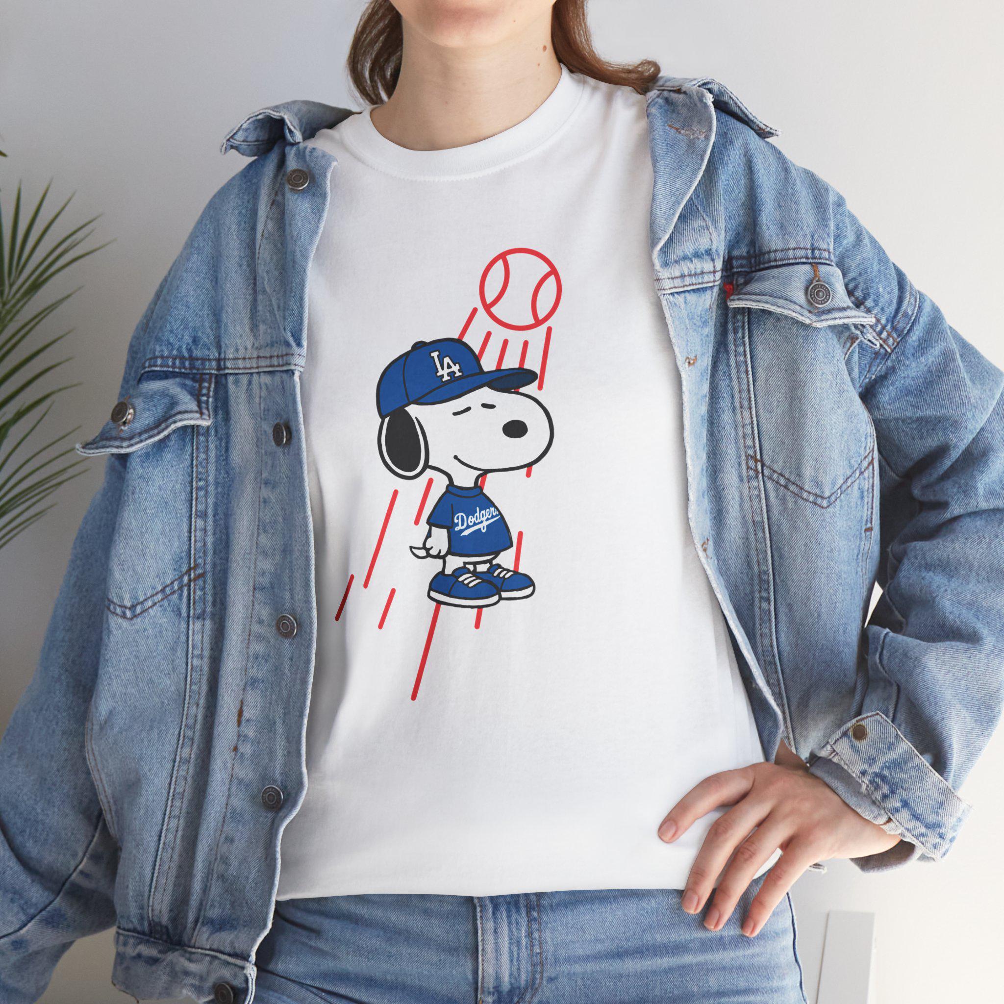 Limited Retro LA Baseball Peanuts Shirt, Dod gers Snoopi T-shirt, Vintage Dod gers Snoopy Graphic Top, Charles Schu lz Tee, Baseball Fanatic