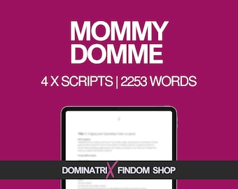 Mommy Domme Video Scripts Bundle | 4 Sensual & Dominating Mommy Roleplay Scripts with PPV Captions | Instant Digital Download for OnlyFans
