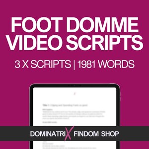 Foot Domme Video Scripts Bundle | 3 Intense Foot Fetish Scripts with PPV Captions | Instant Digital Download for OnlyFans