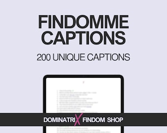 Pacote de legendas Findomme, 200 frases de dominação financeira envolventes e exclusivas, perfeitas para dominadores financeiros