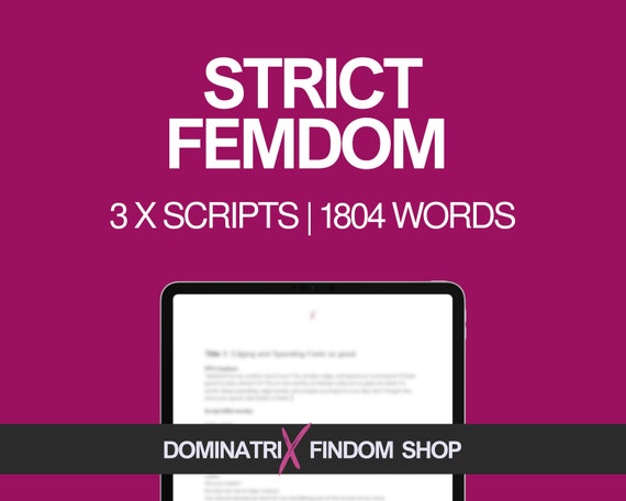 Strict Femdom Video Scripts Bundle | 3 Powerful Domination Scripts with PPV Captions | Instant Digital Download for Onlyfans