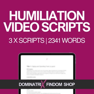 Humiliation Video Scripts Bundle | 3 Cruel and Humiliating Femdom Scripts with PPV Captions | Instant Digital Download for Onlyfans