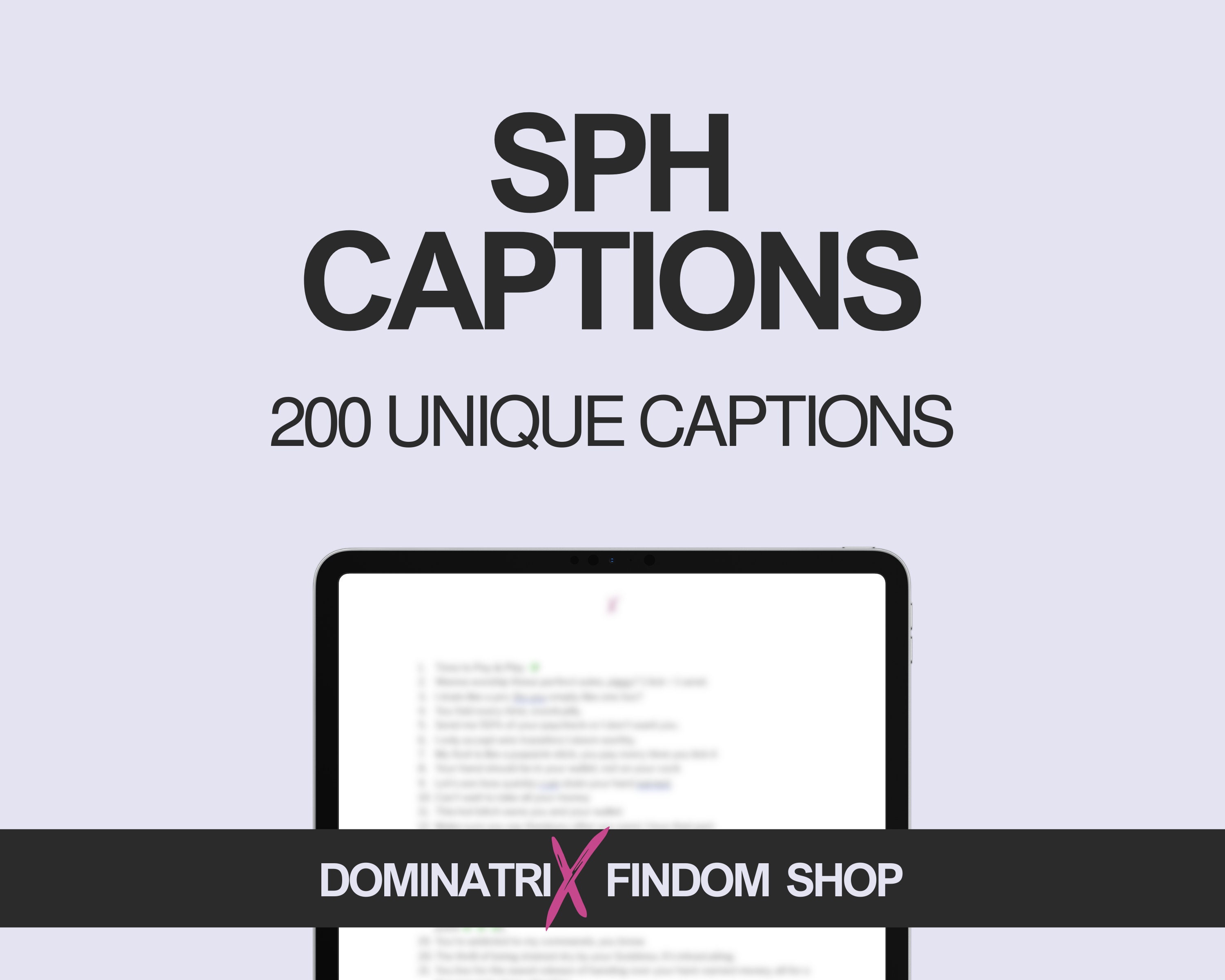 200 kleine Penis-Demütigung Beschriftungs-Bundle, demütigende und herabsetzende Sätze zur Dominanz Ihres Subs