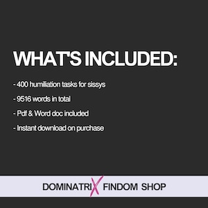 400 Humiliation Tasks for Sissies | Ultimate Guide for Sissy Training
