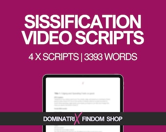 Sissification Video Scripts Bundle | 4 Transformative Sissy Training Scripts with PPV Captions | Instant Digital Download for Onlyfans