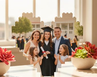 Custom Photo Puzzle – Heart Shaped Picture Puzzle Building Blocks, Graduation Gift, Personalized Gift, Christmas Gift, Family Puzzle