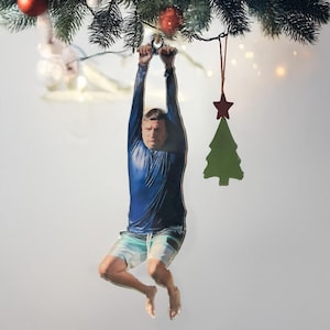 Tim Robinson über eine Zipline Mem, I Think You Sollte Leave, doppelseitige Acryl Weihnachtsdekoration, handgefertigtes Wandbehang-Accessoire